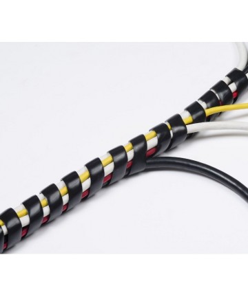 SPIRAL CABLE WRAP black