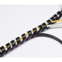 D-Line SCW Black - Spiralna osłona kabli, 250 cm. Kolor czarny