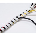 D-Line SCW White - Spiralna osłona kabli, 250 cm. Kolor biały