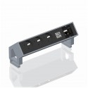 Bachmann DESK2 - Mediaport biurkowy 3x230V +HDMI +RJ45