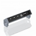 Bachmann DESK2 - Mediaport biurkowy 3x230V +2xRJ45 +USB +HDMI