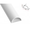 D-Line 3015W - Maskownica kabli 30x15mm / biała osłona kabli. Odcinek 3x2m