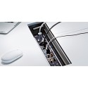 Bachmann TOP FRAME X-Large z ramką symetryczną - Mediaport na 6x230V + 2xHDMI + 2xCAT6