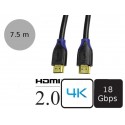 Logilink CH0065 - Kabel HDMI 2.0, 4K, 18Gb, 7.5 metra