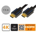 LogiLink CHB007 - Certyfikowany kabel HDMI 2.0, 4K, 18Gb, 7.5 metra