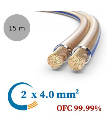 PureLink SESP020-015 - Kabel głośnikowy OFC, 2x4.0 mm²
