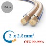 PureLink SESP010-100 - Kabel głośnikowy OFC, 2x2.5 mm²