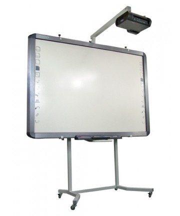 AVTek 1MV013 - Mobilny statyw do tablic interaktywnych z uchwytem na projektor