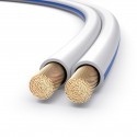 PureLink SESP011 - Kabel głośnikowy OFC, 2x2.5 mm², biały, 15m