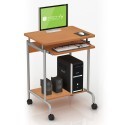 Techly S005 - Mobilne biurko komputerowe, 60x45 cm, kolor buk