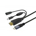 Vivolink - Kabel USB-C na HDMI + USB ładowarka, długości 5m