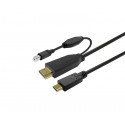 Vivolink - Kabel do ekranu dotykowego USB-C na HDMI + USB, 10m