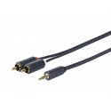 Vivolink - Kabel Audio Jack 3,5mm na 2xRCA, OFC, 2m