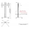 SMS Flatscreen XFHM - mobilny stojak