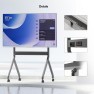 NB P220 - Mobilny stojak z elektryczną regulacją wysokości do TV 75"-90". Regulacja 150-175cm