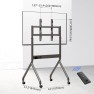 NB P220 - Mobilny stojak z elektryczną regulacją wysokości do TV 75"-90". Regulacja 150-175cm