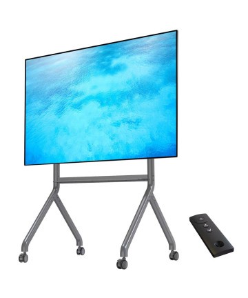 NB P220 - Mobilny stojak z elektryczną regulacją wysokości do TV 75"-90". Regulacja 150-175cm