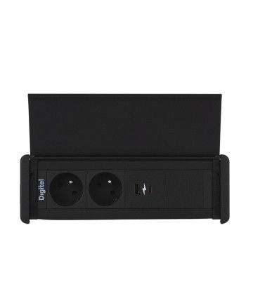 Digitel SLIM COVER - Gniazdo montażowe 2x230V + USB A/C charger