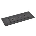 Legrand INCARA MULTILINK 3 - Gniazdo blatowe Mediaport 2x230V + USB A/C Ładowarka