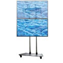 Edbak TR3 - Stojak mobilny na dwa TV 42-65". Wysokość 208 cm