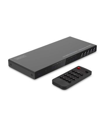 Digitus 345 - Przełącznik matrycowy HDMI 4x2 / Multi Viewer, 4K / 30 Hz