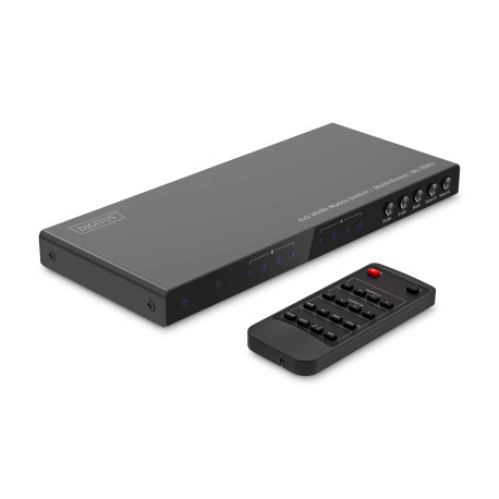 Digitus 345 - Przełącznik matrycowy HDMI 4x2 / Multi Viewer, 4K / 30 Hz