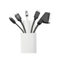 MAC 814W - Aluminiowa maskownica kabli dł. 75 cm. Kolor biały