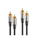 Sonero S-AC700 - Kabel Premium Stereo Cinch 2xRCA / 2xRCA, długości 2 m